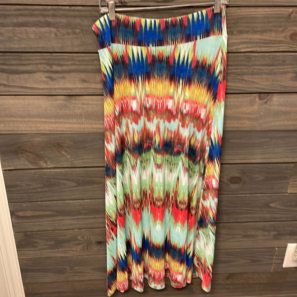 Multi colored maxi skirt